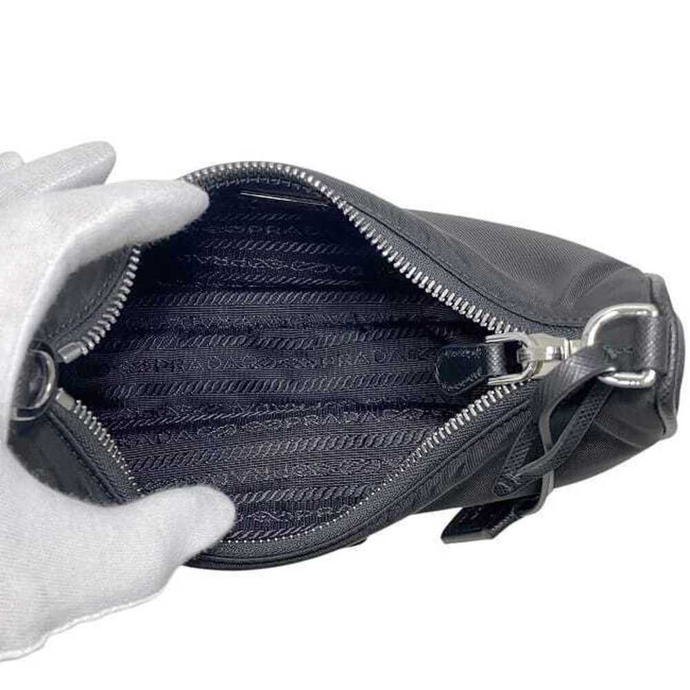 Prada Bag Black Nero Black Re Nylon Crossbody Shoulder Accessory - Picture 5 of 10